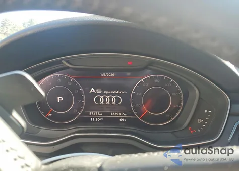 2019 Audi A5 Premium Plus S-Line z USA, uszkodzony, nr VIN WAUENCF54KA025053